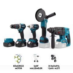şarjlı 5li set